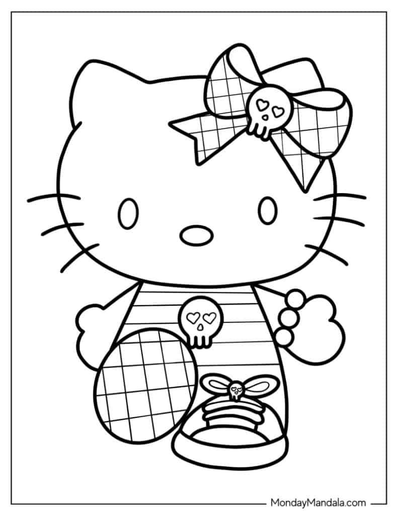 31+ Free Hello Kitty Outline PDF Printable