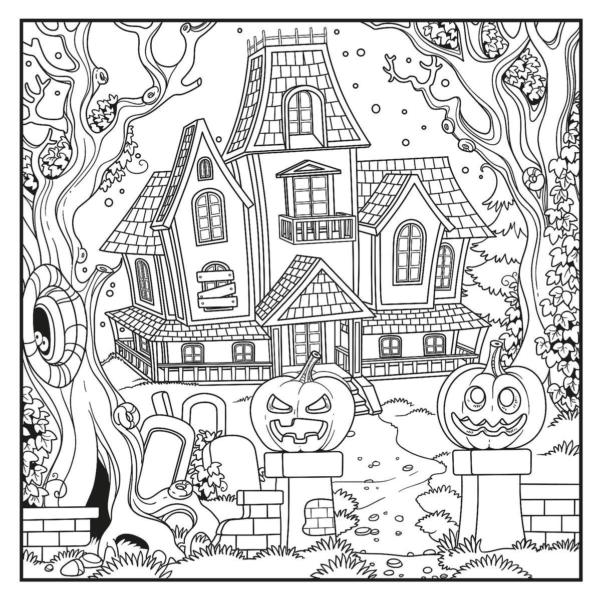 50+ Unique Halloween Coloring Pages Free Printable