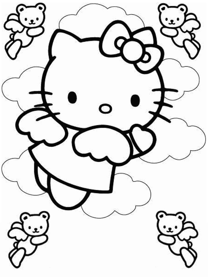 47+ Unique Bold Easy Coloring Pages Hello Kitty Book Pages