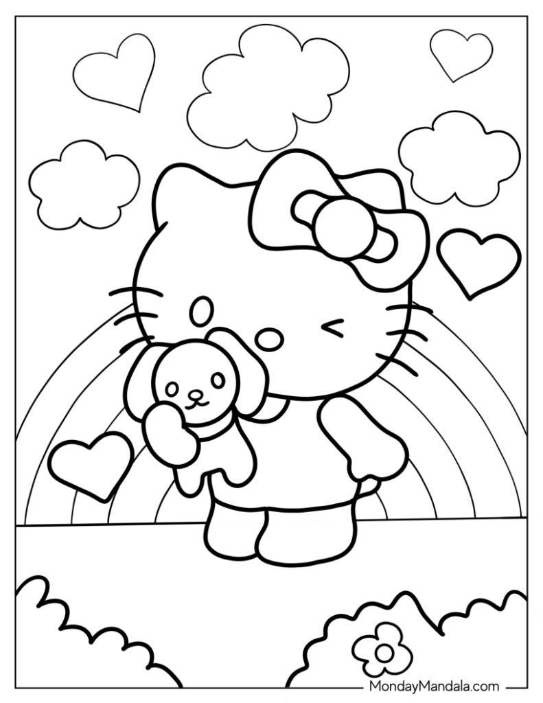 33+ Unique Coloring Pages With Hello Kitty for Kids