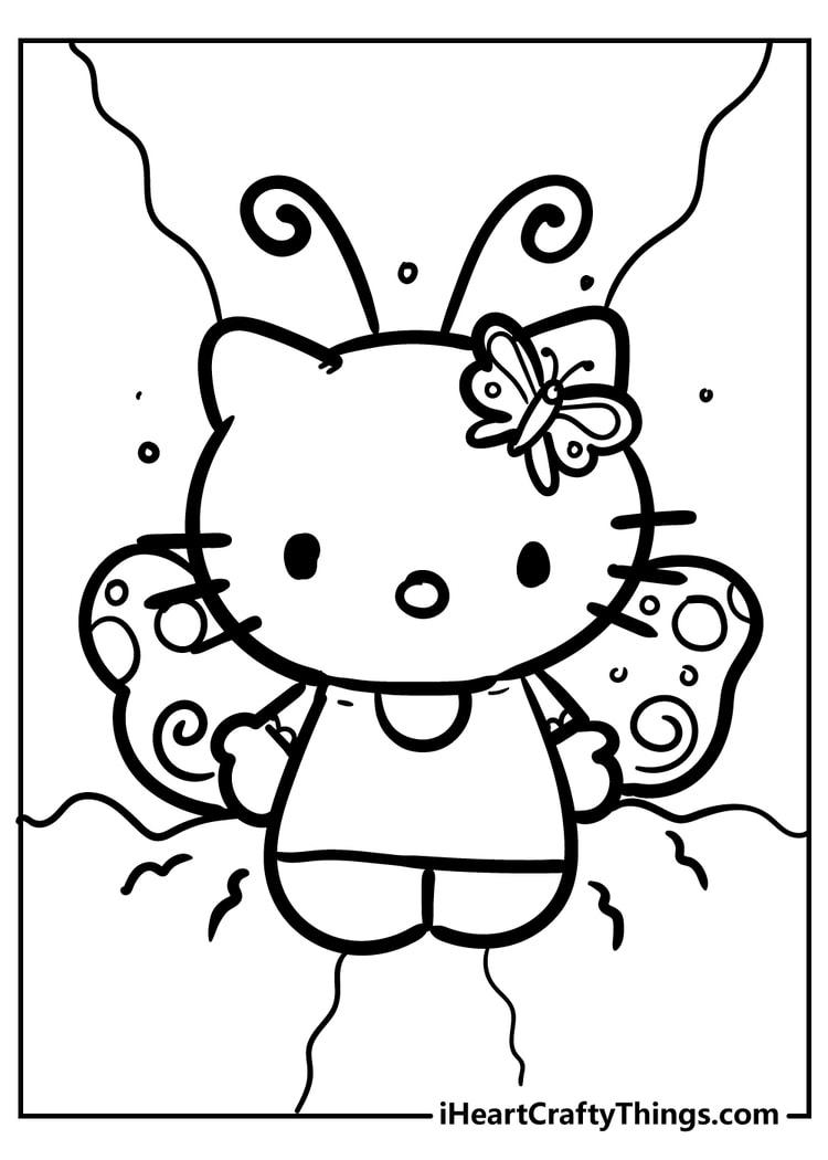 40+ Free Bold Easy Coloring Pages Hello Kitty Book Pages