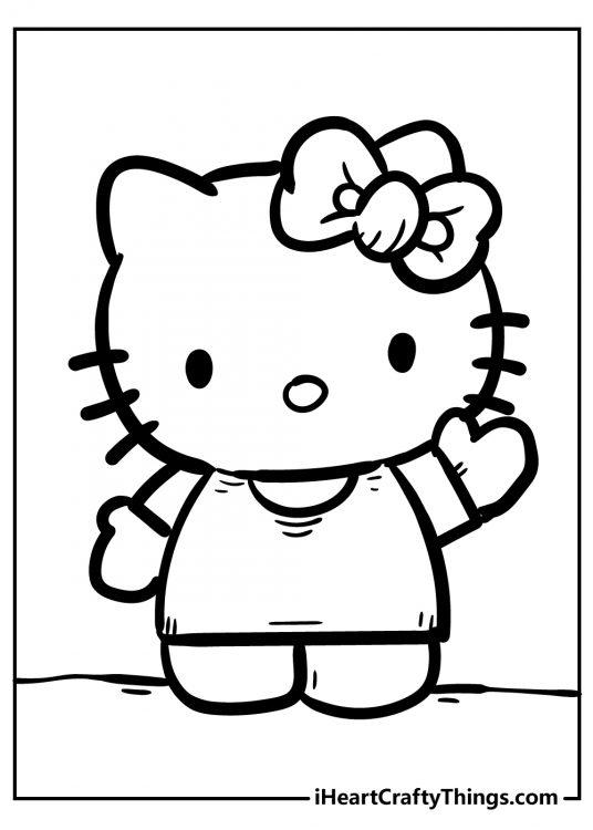 47+ Printable Hello Kitty Coloring Pages Horizontal Book Pages