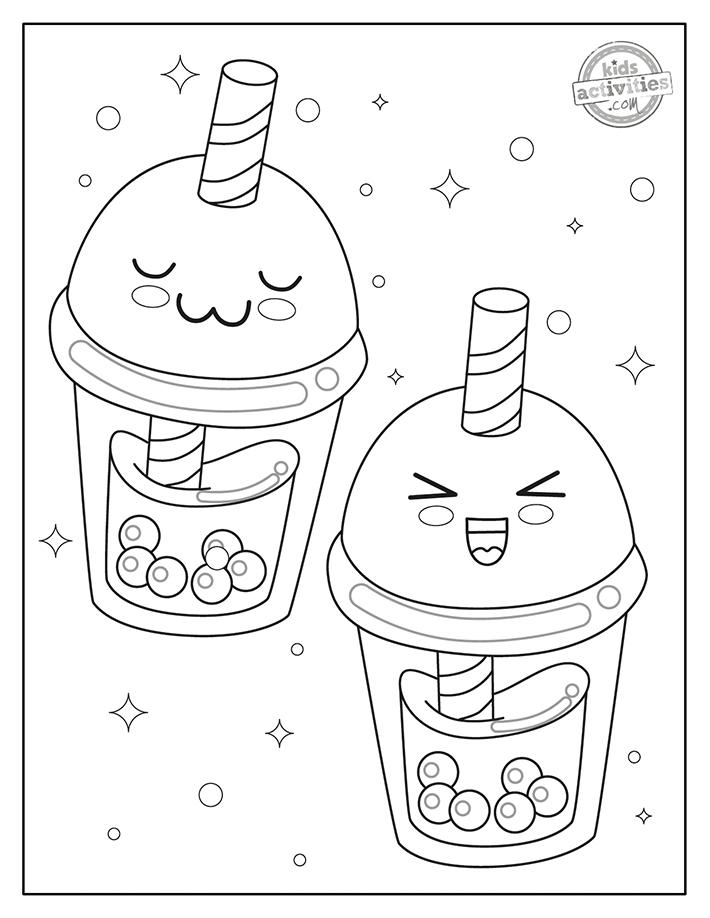 50+ Best of Kawaii Coloring for Adult