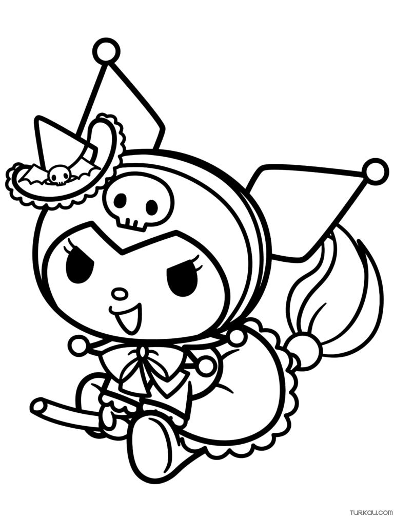 37+ Download Kuromi in Love Coloring Pages Line Art