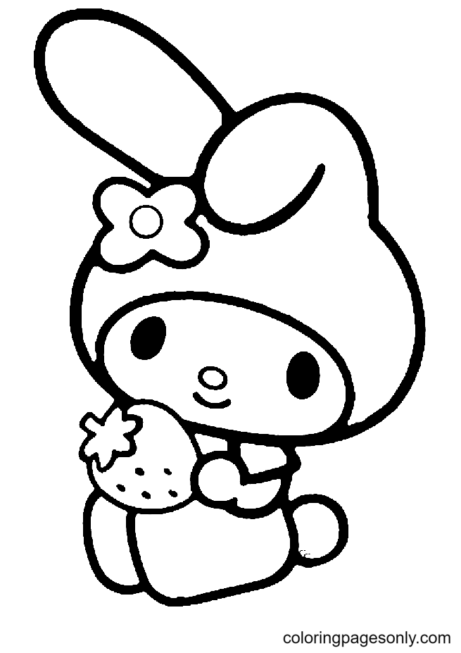 33+ Download Cute My Melody Coloring Pages Sheets Printables