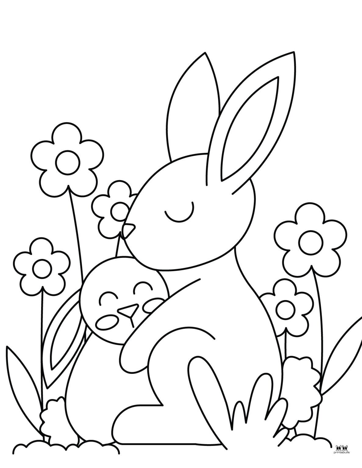 45+ Unique Bunny Coloring Pages Sketch