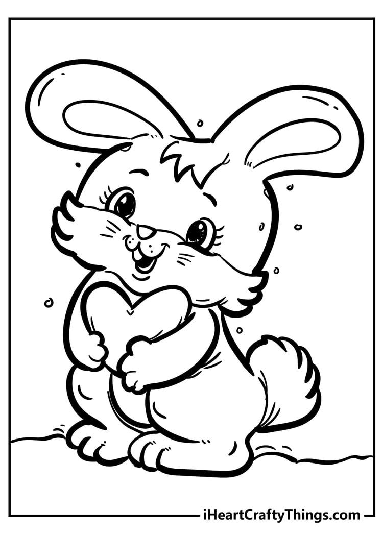 42+ Unique Bunny Coloring Pages Line Art