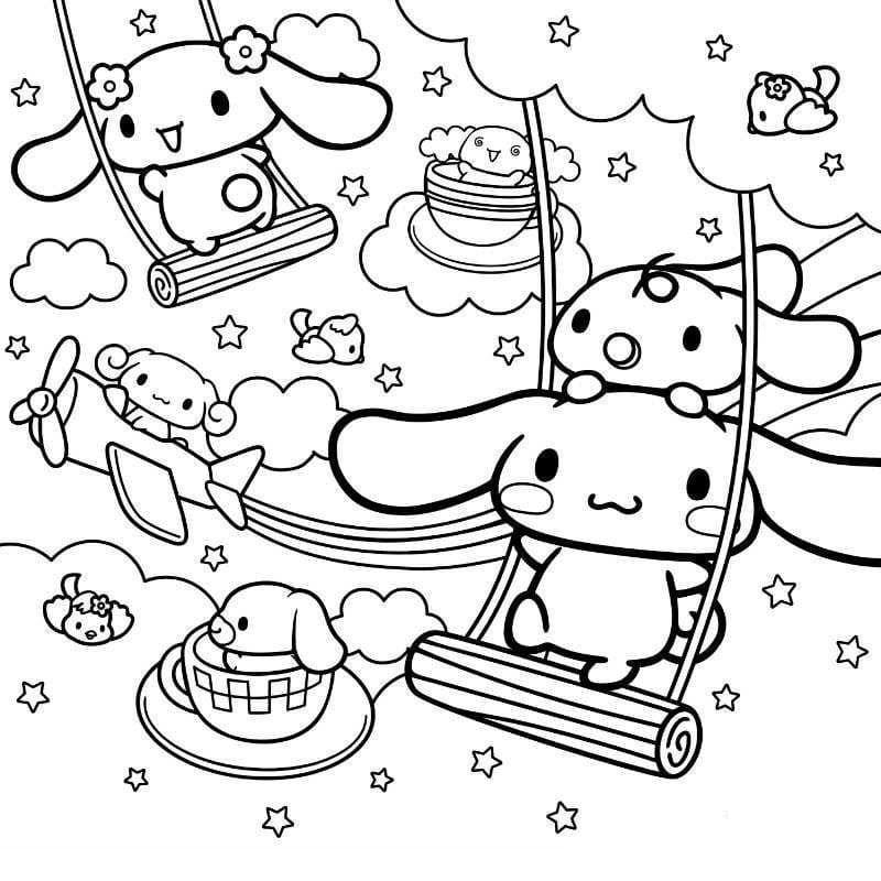 10 Cinnamon Roll Hello Kitty Coloring Pages: A Sweet Treat for Your Inner Child