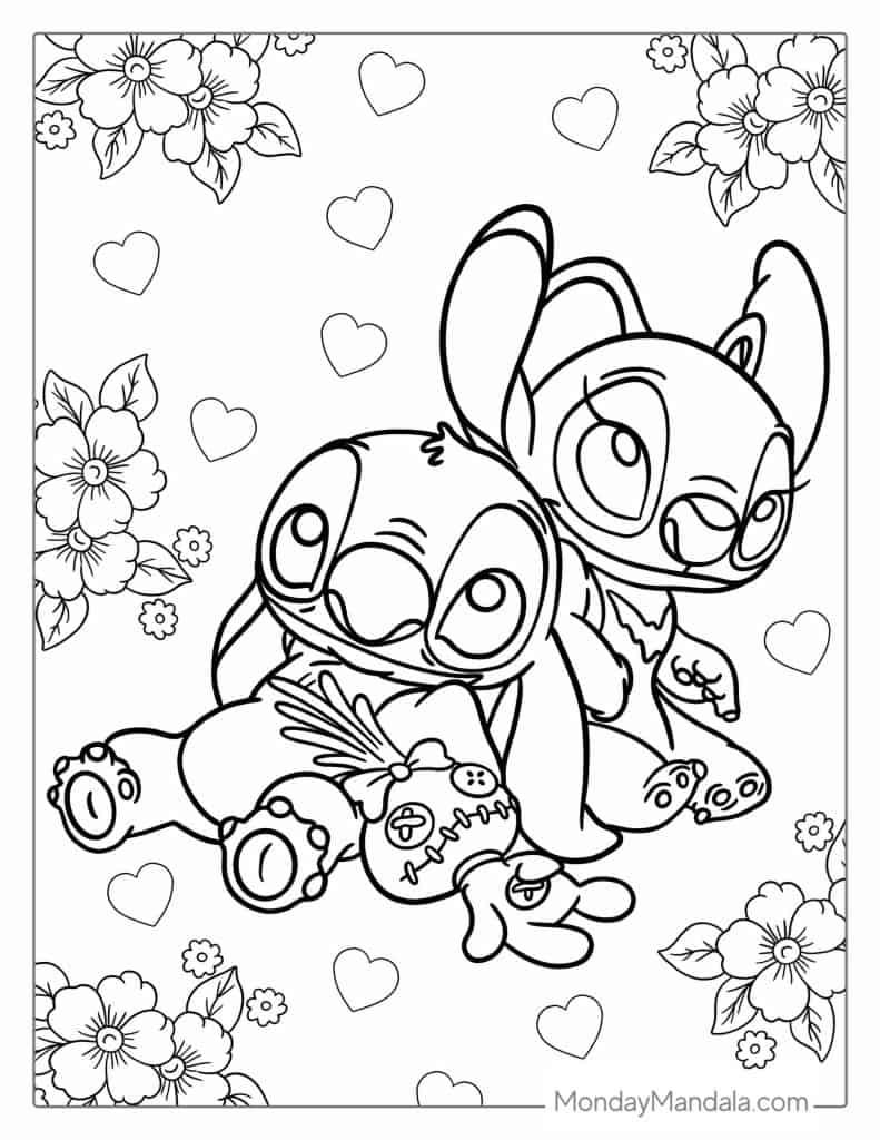 41+ Printable Stitch Coloring Pages Sketch