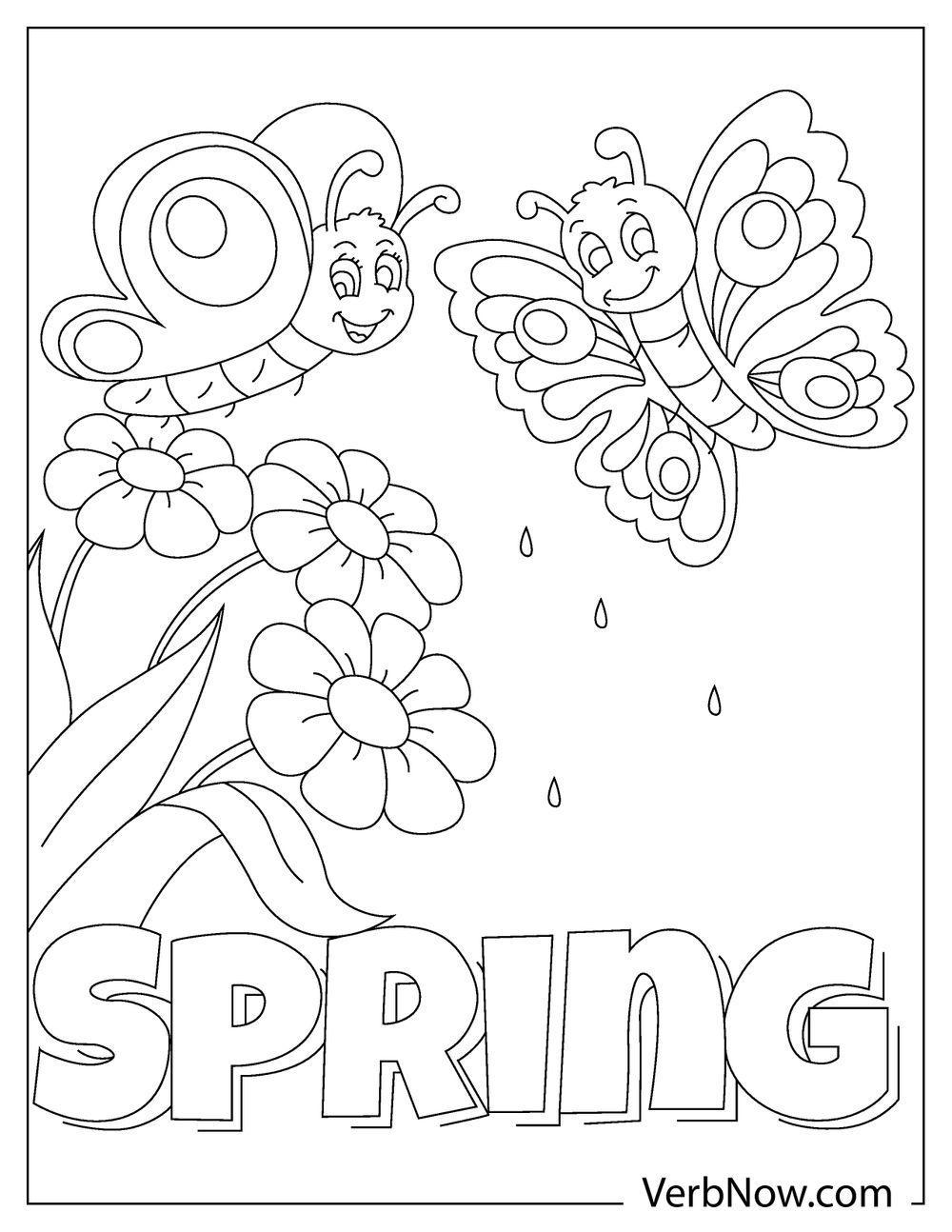 42+ Top Spring Coloring Pages Books