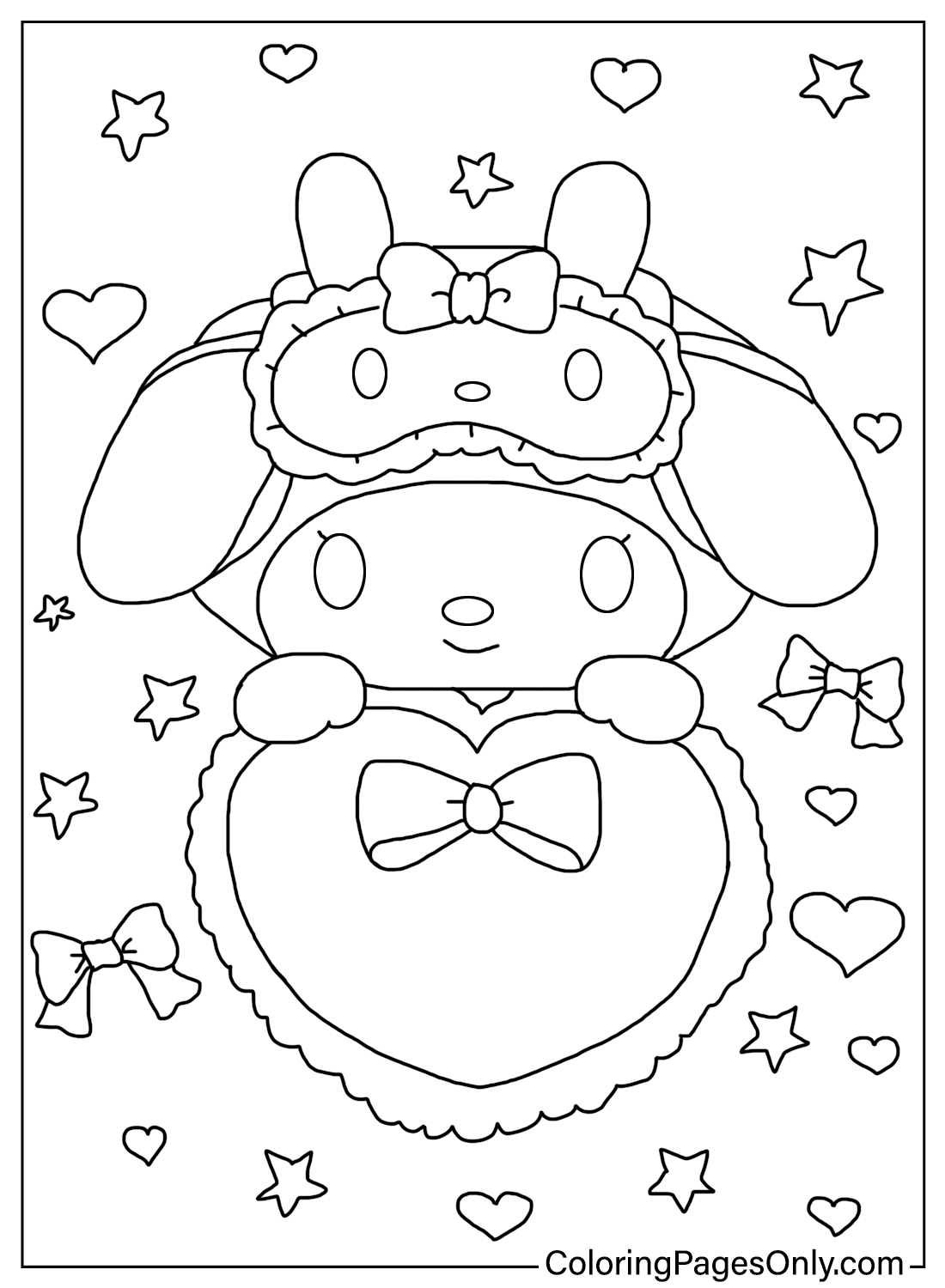 46+ Top Cute My Melody Coloring Pages Book Pages