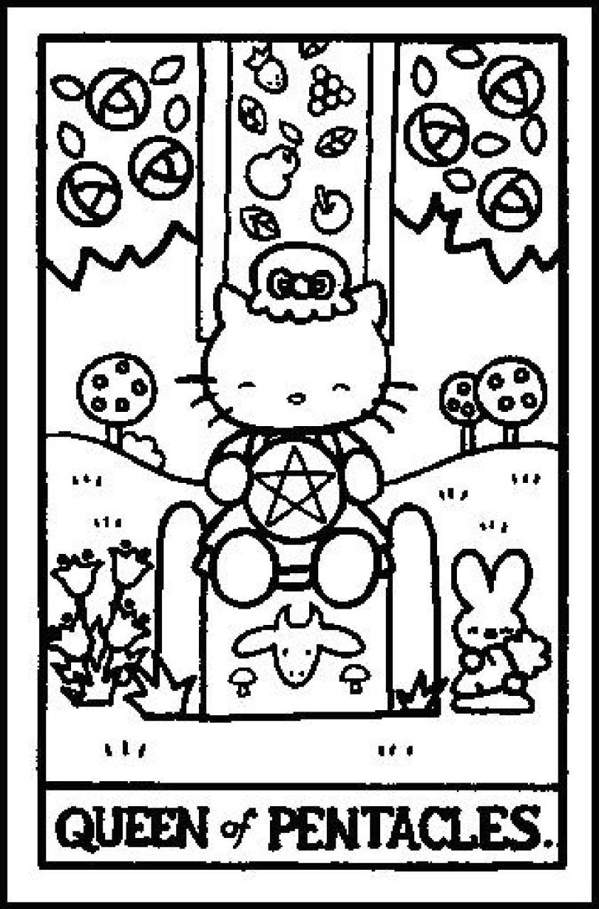 10 Aesthetic Y2K Hello Kitty Coloring Pages for Trendy Fans