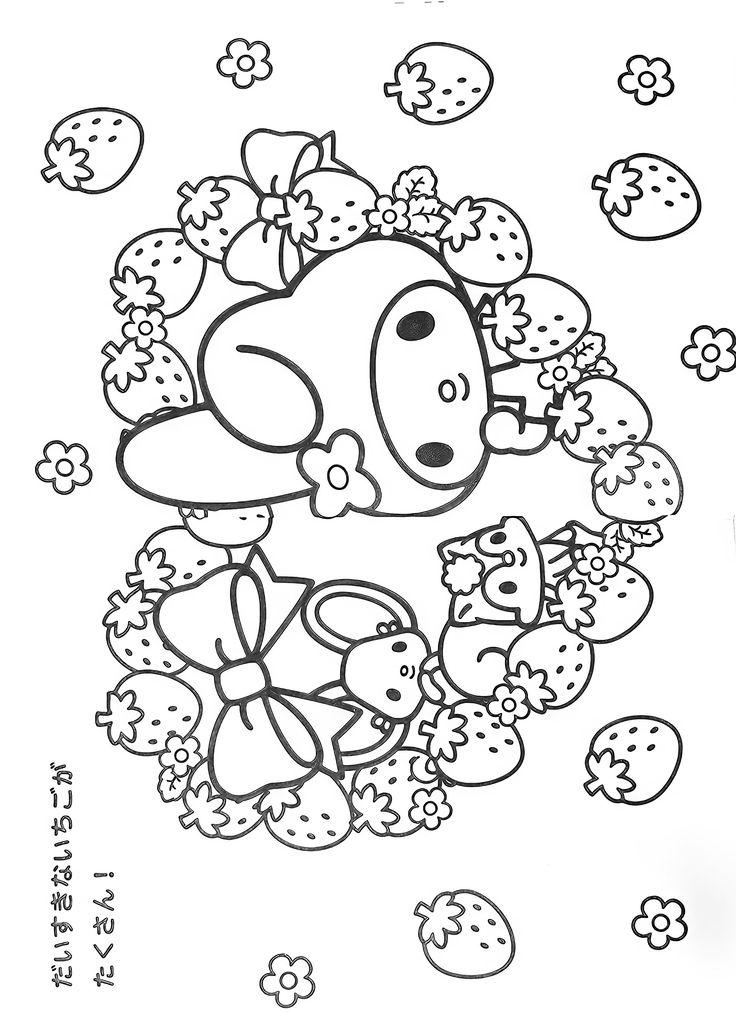 30+ Printable Sanrio Coloring Sheets Sketch