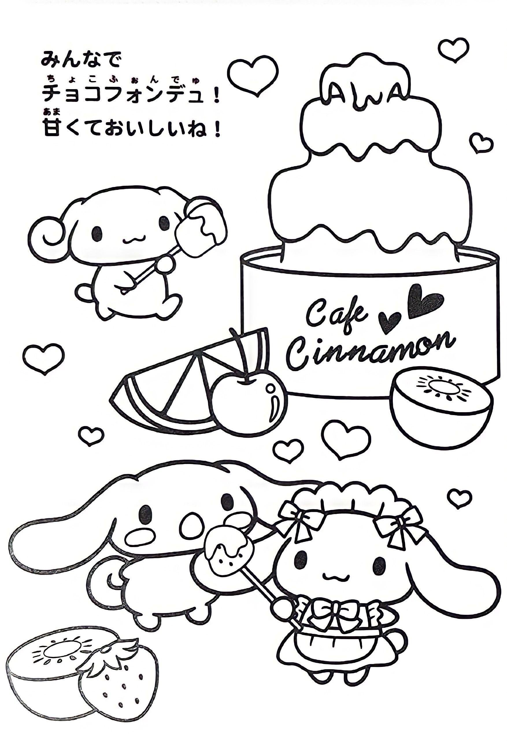 41+ Download Sanrio Coloring Sheets Line Art