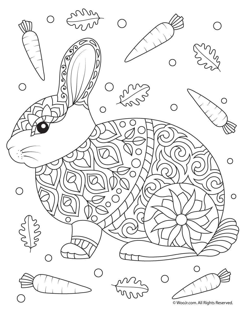 37+ Best of Bunny Coloring Pages PDF Printable