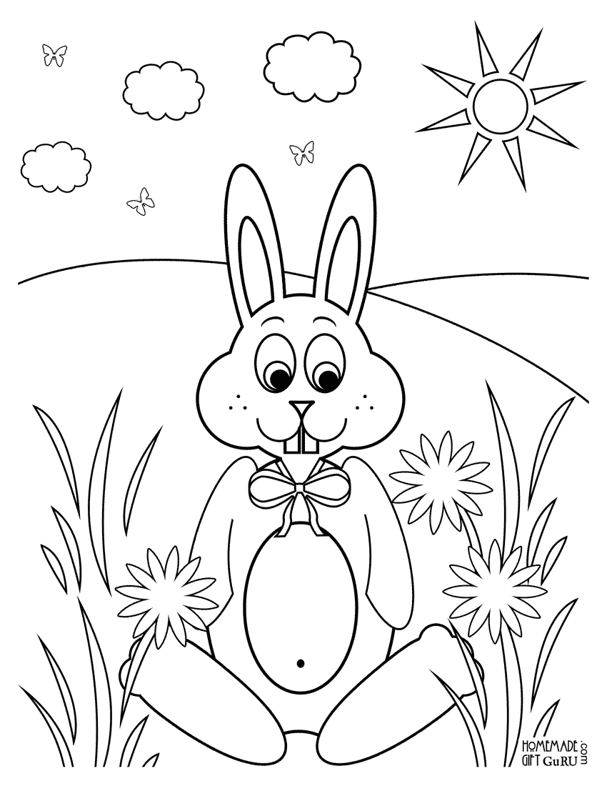 41+ Best of Bunny Coloring Pages PDF Printable