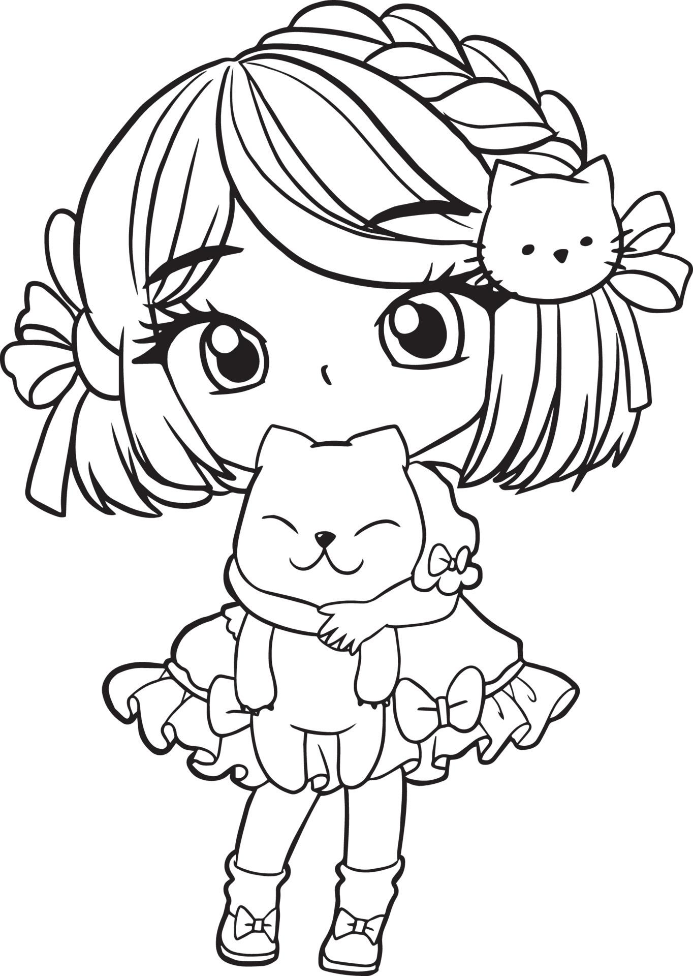 49+ Free Kawaii Coloring Colored