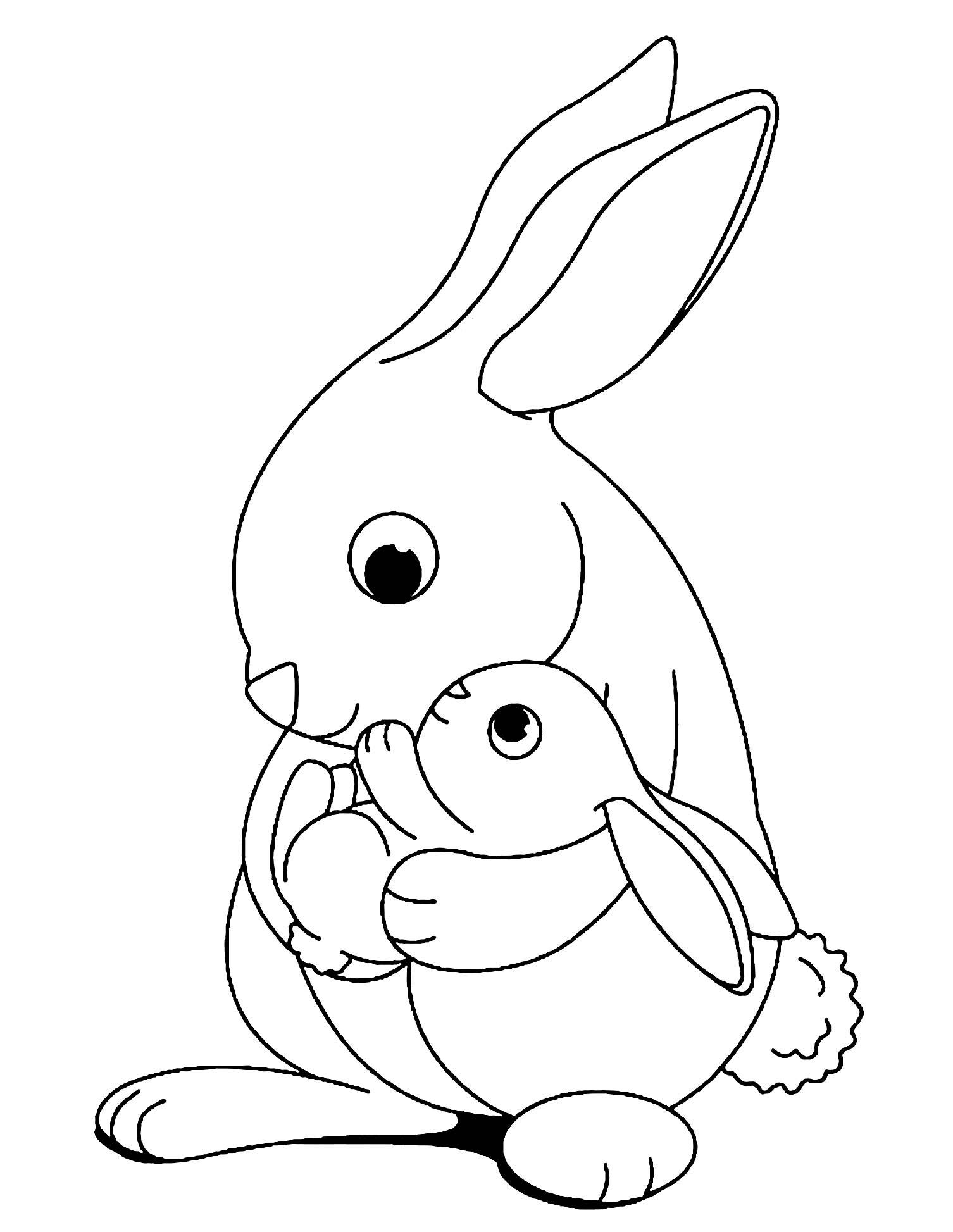 43+ Top Bunny Coloring Pages Book Pages