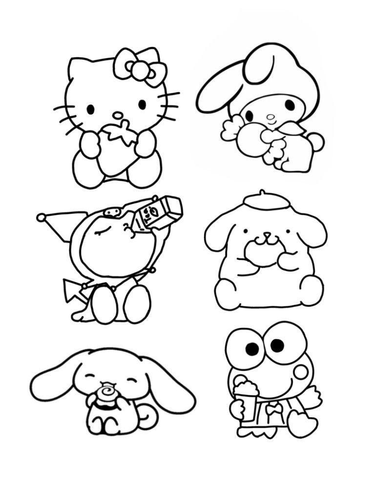 46+ Download Hello Kitty and Friends Coloring Pages Book Pages