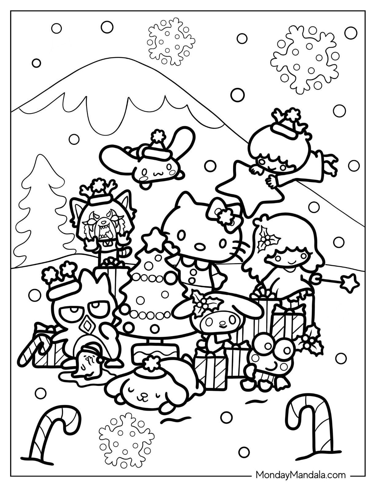 33+ Printable Sanrio Coloring Sheets Sheets Printables