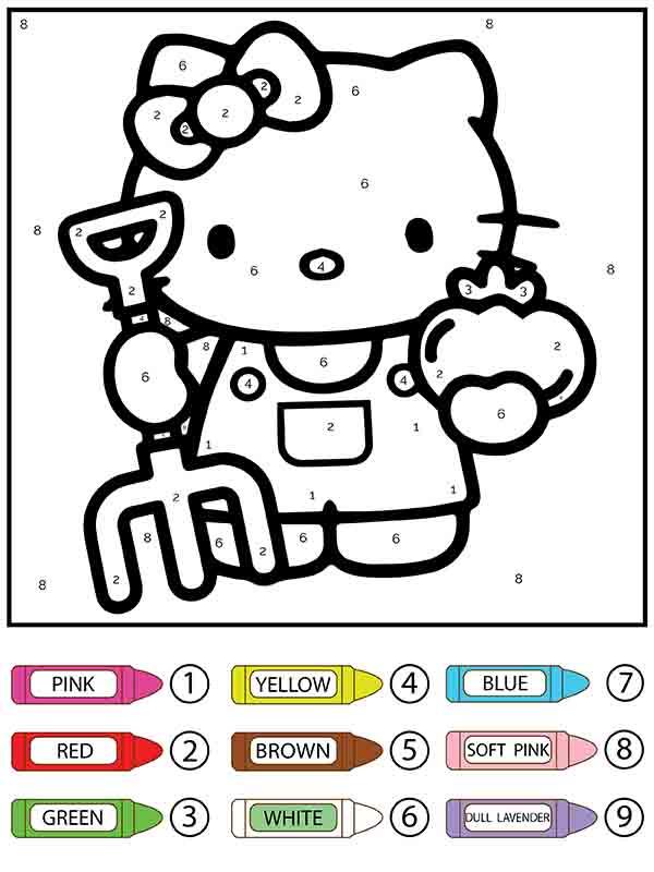 50+ Printable Hello Kitty Coloring Pages Mushroom Sketch