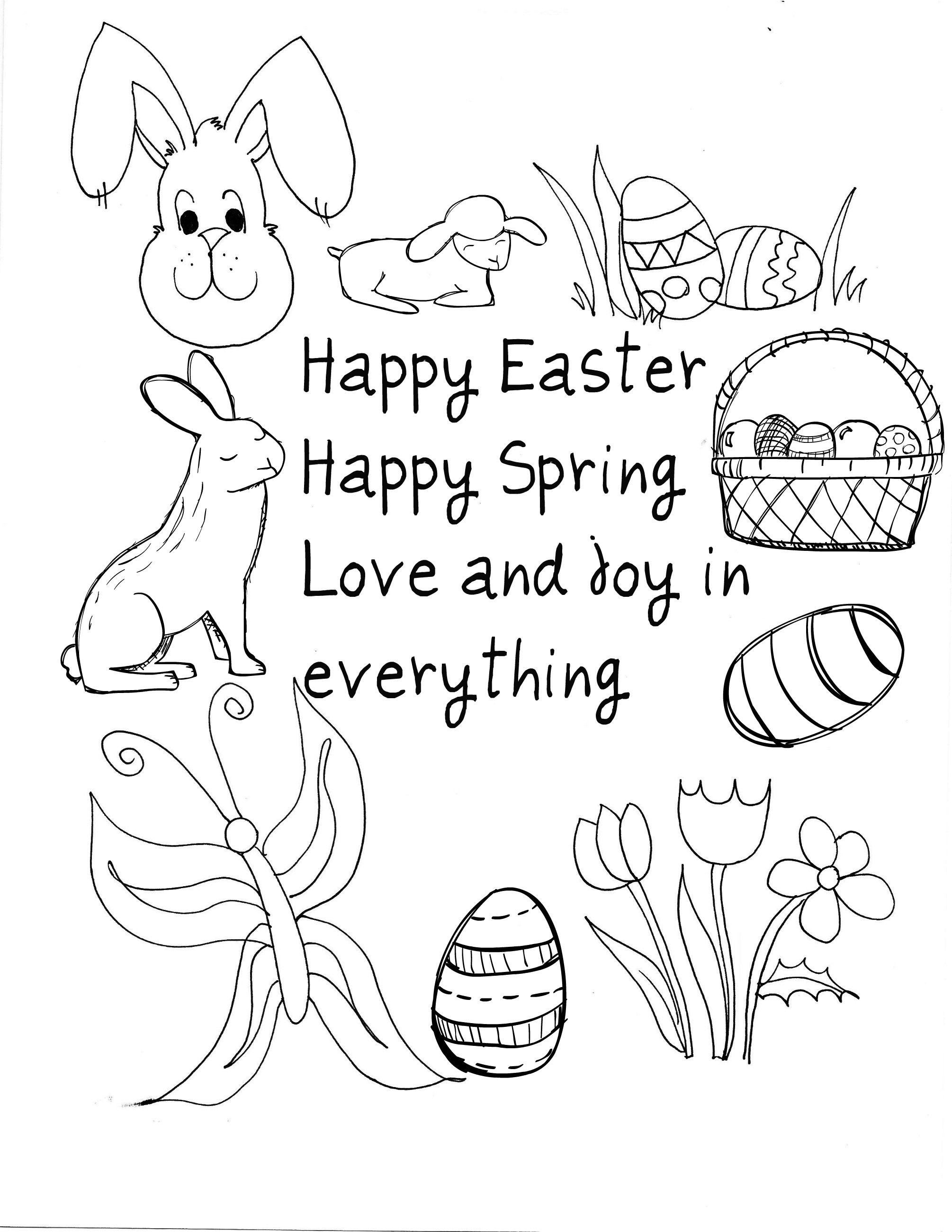 48+ Download Spring Coloring Pages Sketch