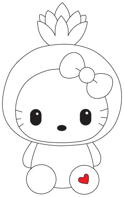 32+ Free Hello Kitty Line Art Free Printable