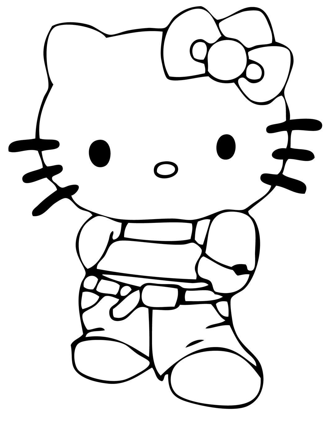 43+ Best of Hello Kitty Line Art Sketch