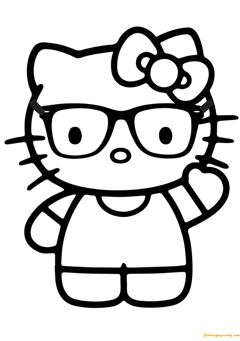 10 Nerdy Hello Kitty Coloring Pages to Download for Your Inner Geek