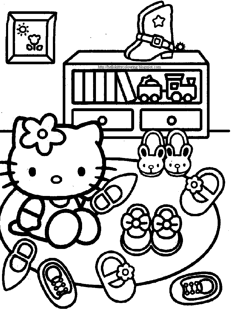 41+ Best of Coloring Pages With Hello Kitty Colored