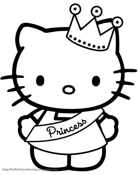 30+ Free Bold Easy Coloring Pages Hello Kitty Free Printable