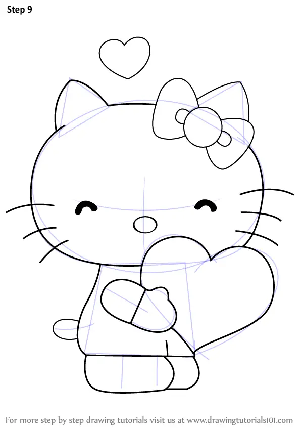 46+ Best of Hello Kitty Line Art Free Printable