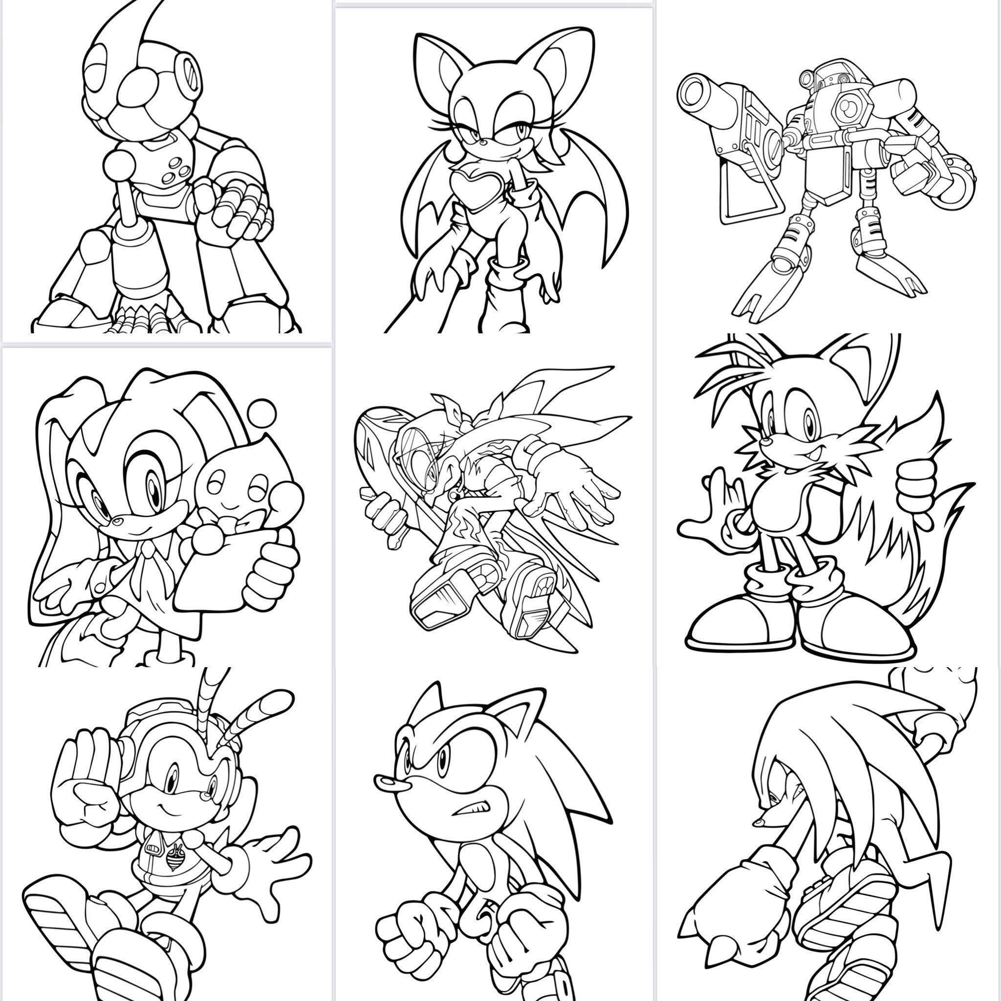 45+ Unique Sonic Coloring Pages Books