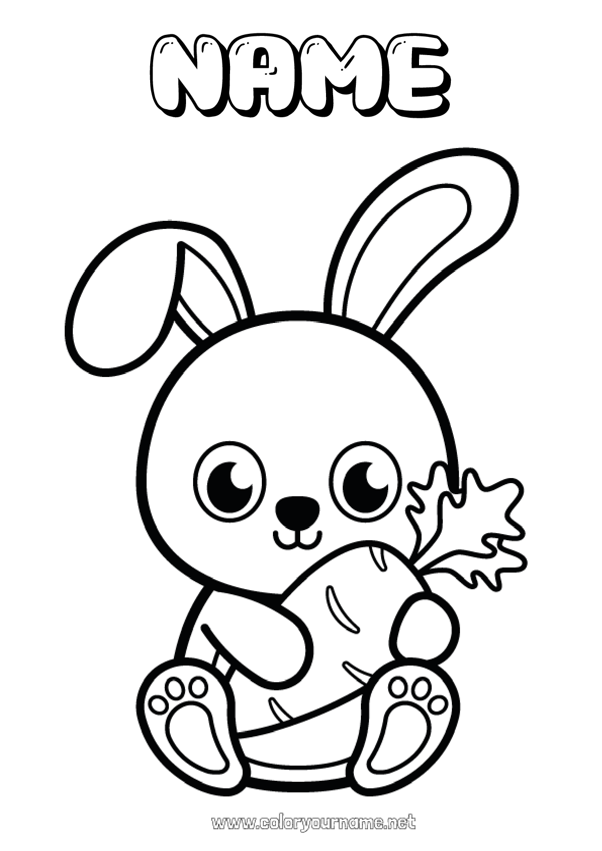 35+ Unique Bunny Coloring Pages Sketch