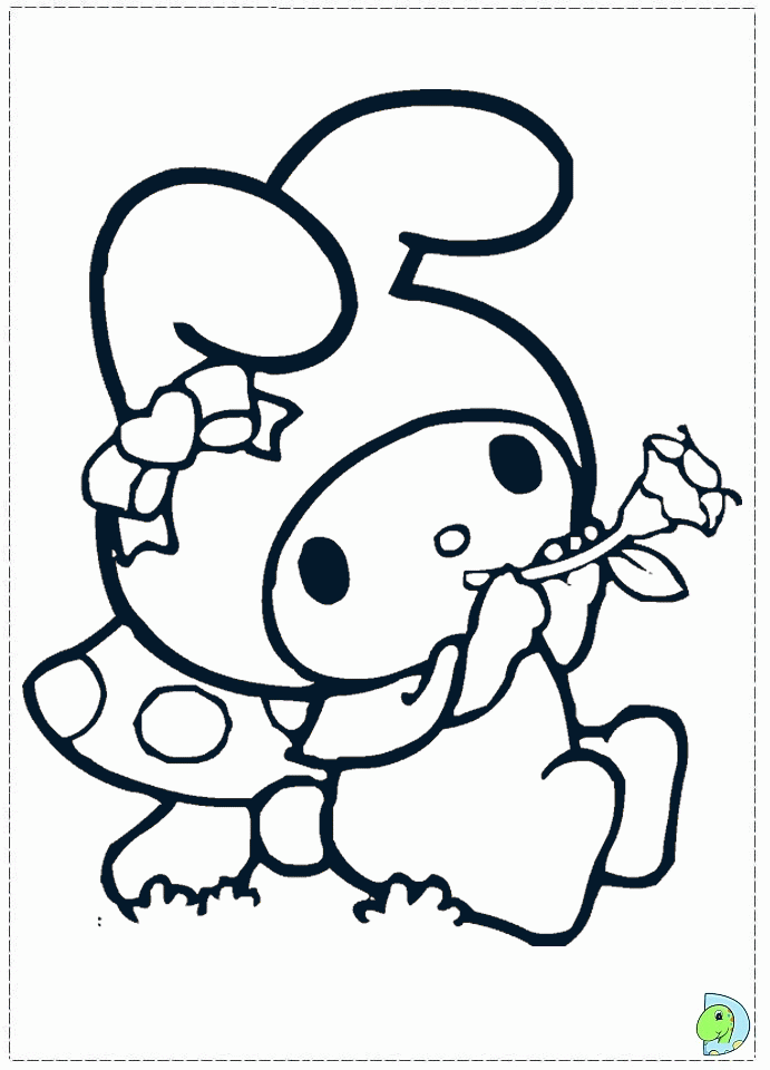 39+ Download Cute My Melody Coloring Pages Free Printable