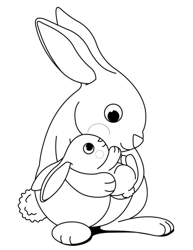 39+ Best of Bunny Coloring Pages Sheets Printables