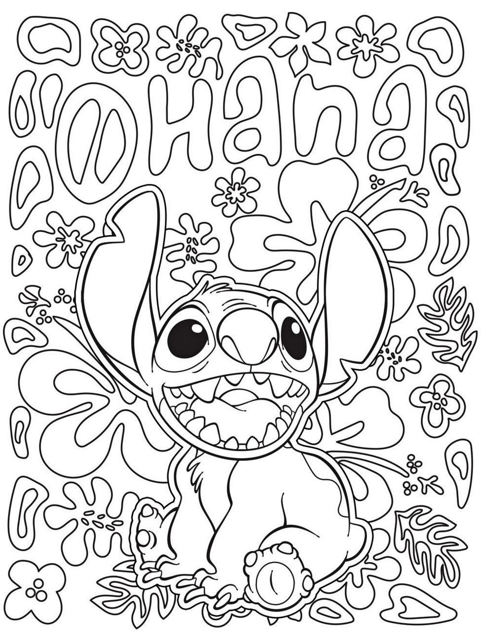 47+ Free Stitch Coloring Pages Free Printable