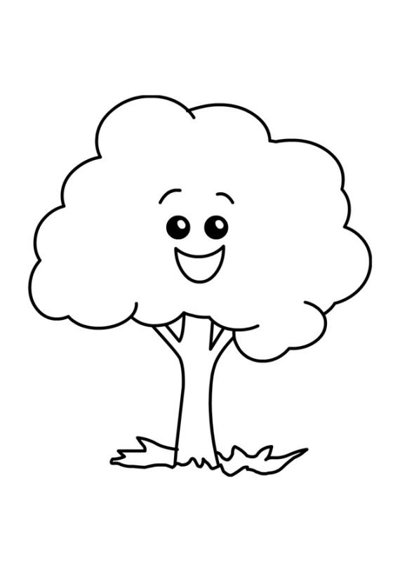 10 Cute Tree Coloring Pages to Download Now