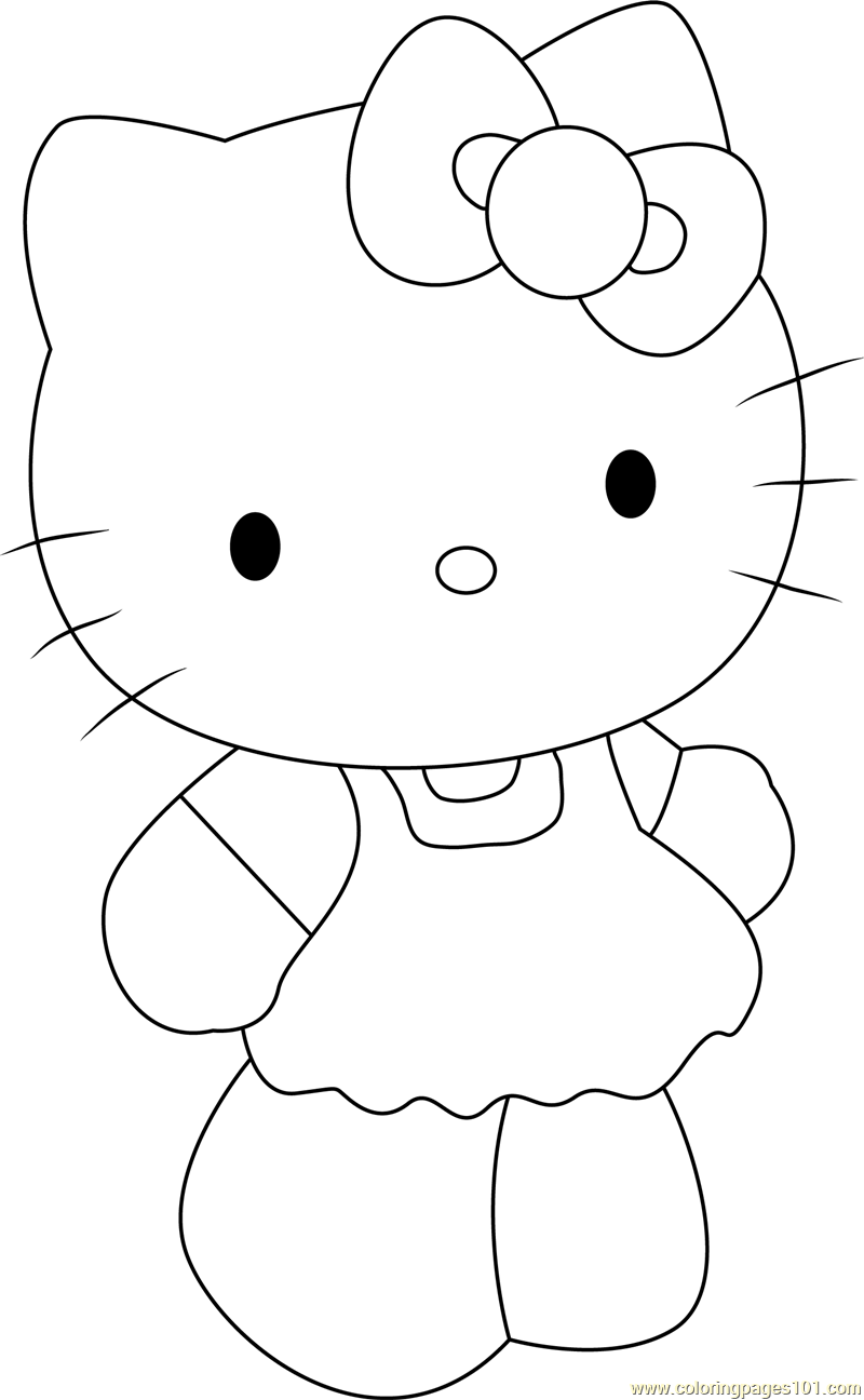 10 Hello Kitty Coloring Pages Printable 10