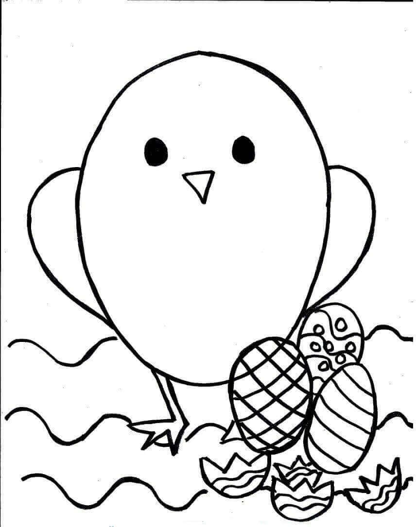 30 Cute Chick Free Printable Coloring Pages 10