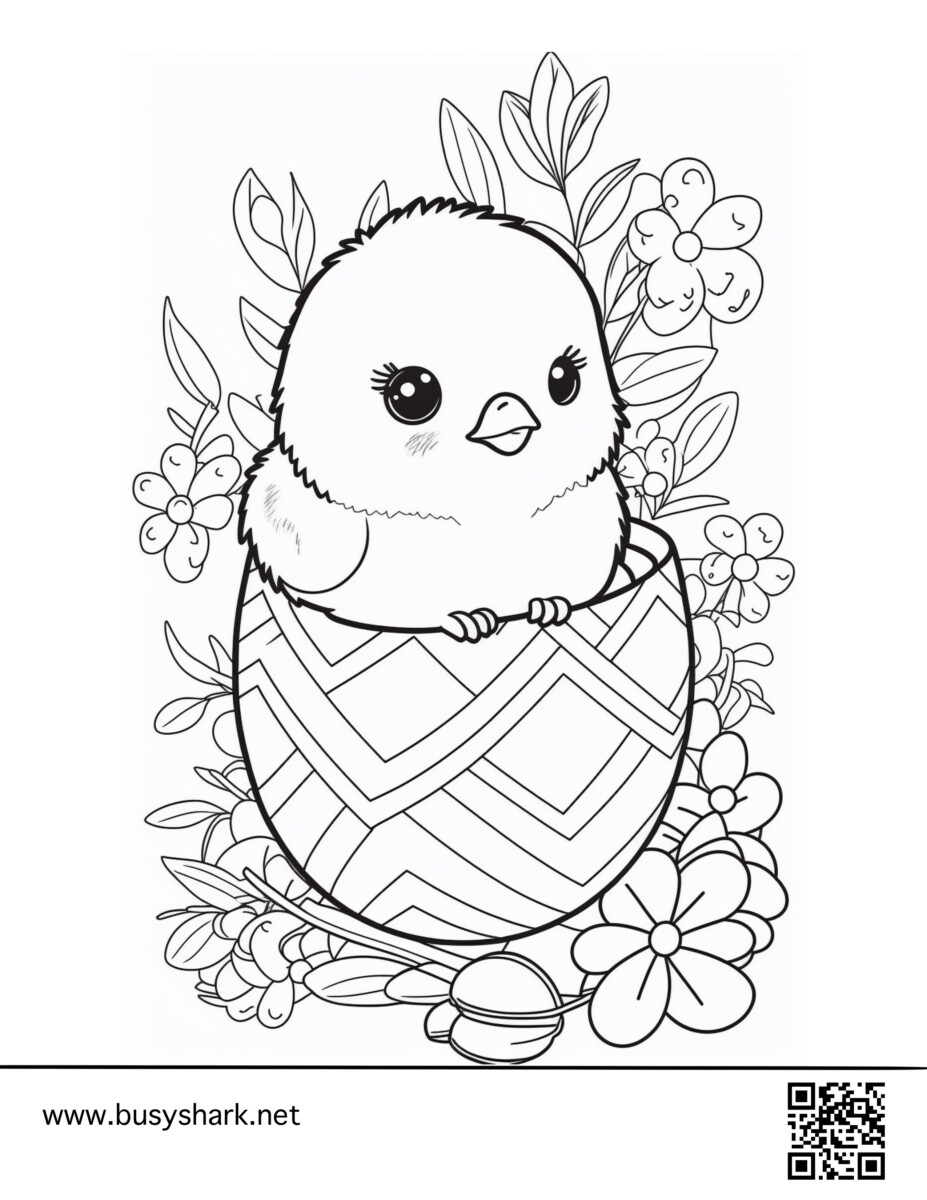 30 Cute Chick Free Printable Coloring Pages 19