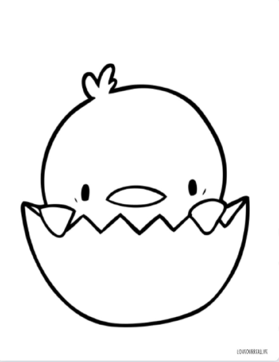 30 Cute Chick Free Printable Coloring Pages 30