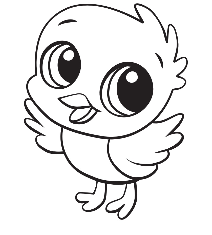 30 Cute Chick Free Printable Coloring Pages 7