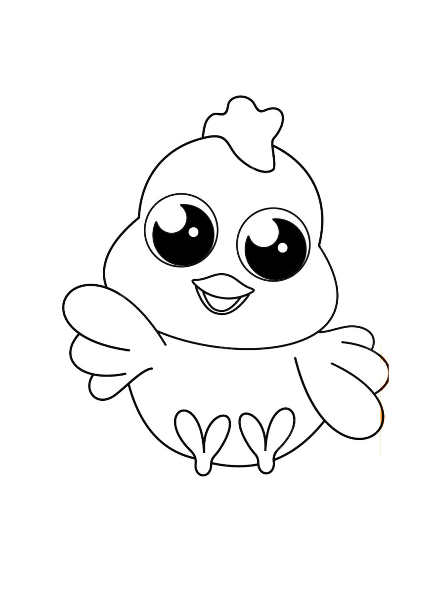 30 Cute Chick Free Printable Coloring Pages 9