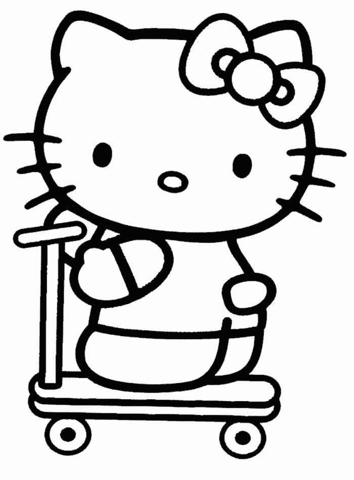 Free Hello Kitty Coloring Pages For Kids Printable 30