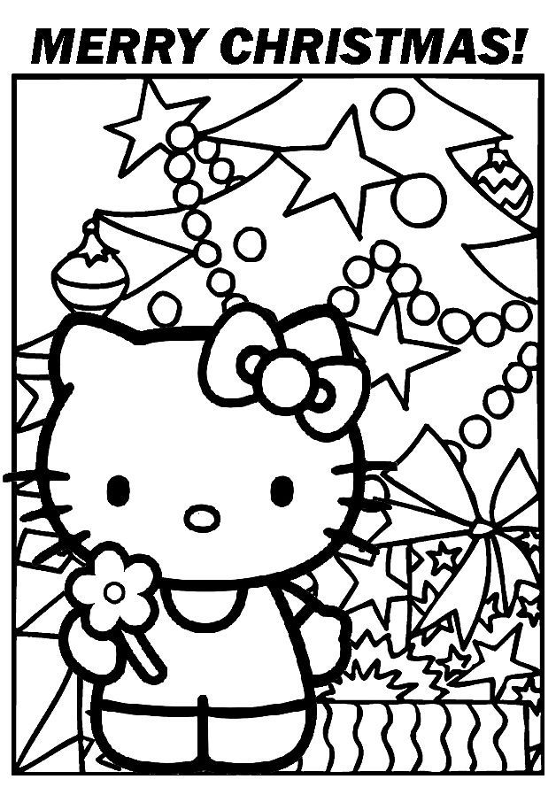 Hello Kitty Christmas Decor Printable