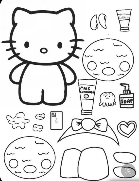 hello kitty coloring pages colored Coloring pages