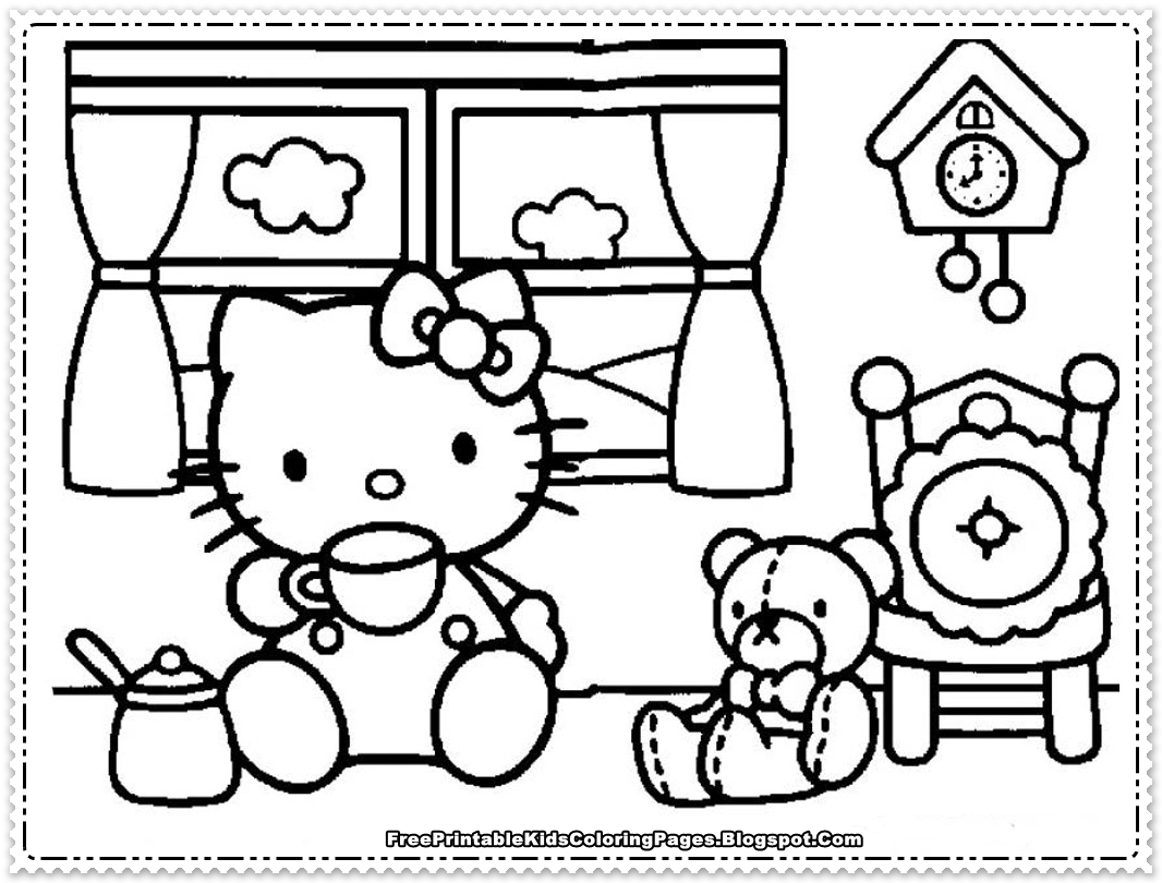 Hello Kitty Coloring Pages Free Printable 26