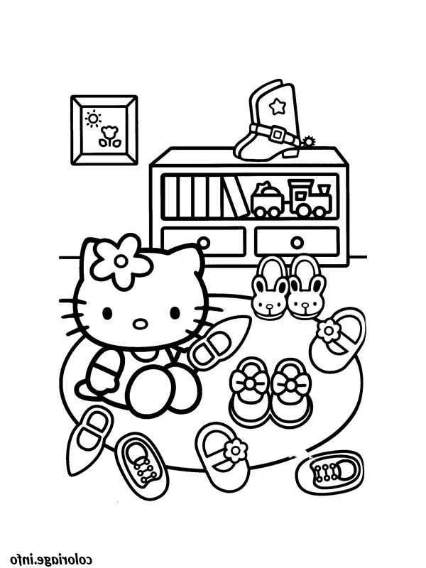 Hello Kitty coloring pages - Free printable Hello Kitty coloring pages