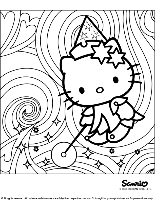 Hello Kitty Colouring Pages Coloring Books